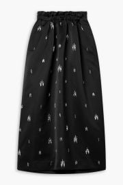 Alexia Crystal Embellished Duchesse Satin Midi Skirt at The Outnet